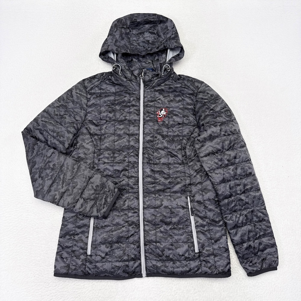 Ohio State Buckeyes Cutter & Buck Rainier Insulated Puffer Jacket Womens Large